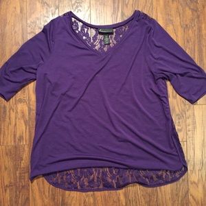 Lane Bryant Purple Blouse